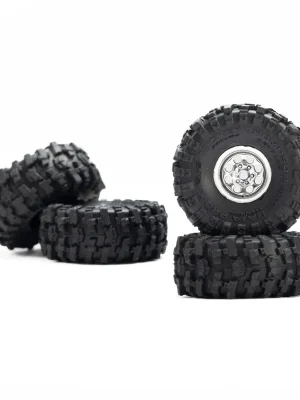 Pro-Line PRO1025110 M/T Baja Pro X Reifen auf Chrome Beast Felgen, SCX30 (4) - Bewährte Qualität
