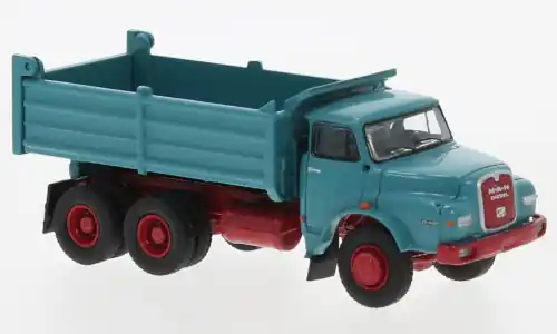 Knallerpreis | MAN 26.280 DHAK, türkis/rot, 1972, 1 87, Brekina