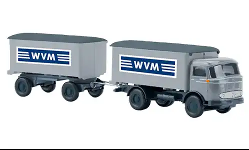 Sehr gefragt | Mercedes LP 321 Kofferlastzug, WVM, 1 87, Wiking / PMS