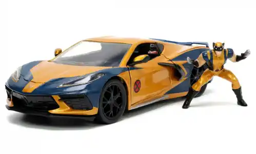Chevrolet Corvette (C8) Stingray, 2020, Marvel Avengers - X-Men Wolverin, 1 24, Jada | Sofort lieferbar