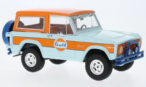 Preisnachlass - Ford Bronco, 1966, Gulf, 1 24, Greenlight