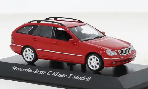 Bestpreis | Mercedes C-Klasse T-Modell (S203), rot, 2001, 1 43, Maxichamps