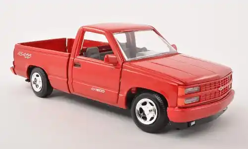 Chevrolet 1500 Pick Up 454 SS, rot, 1992, 1 24, Motormax | Letzte Chance
