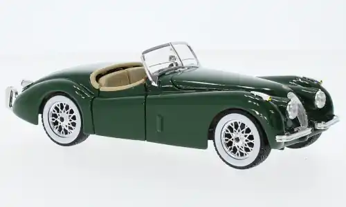 Sichere Zahlung - Jaguar XK 120 Roadster, grün, 1951, 1 24, Bburago