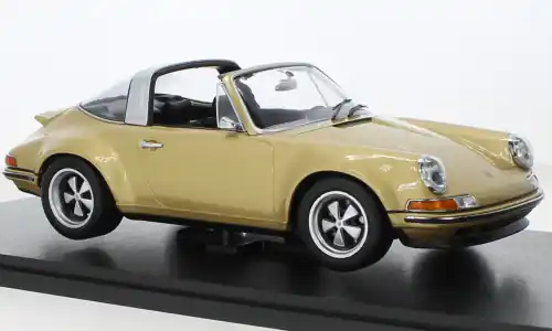 Bewährte Qualität - Porsche 911 Targa Singer, dunkelbeige, 1 18, KK Scale