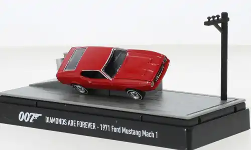Ford Mustang Mach I, rot, 1971, James Bond 007 - Diamonds are Forever, 1 64, Motormax - Jetzt erhältlich