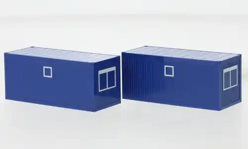Meistverkauft - - Baucontainer, blau, 1 87, Herpa