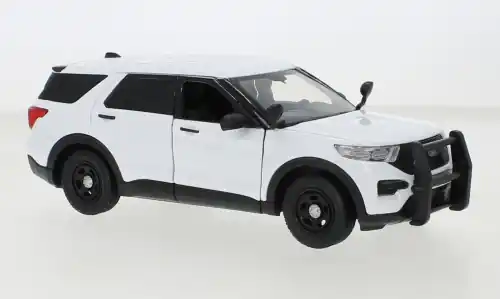 Ford Police Interceptor Utility, weiss, 2022, 1 24, Motormax - Bestseller
