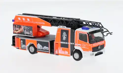 Mercedes Atego, Feuerwehr Gersthofen, 1 87, Herpa | Profi-Qualität