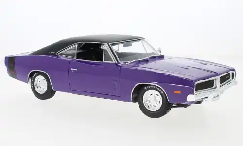 Dodge Charger R/T, violett/schwarz, 1969, 1 18, Maisto - Verfügbar