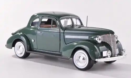 Chevrolet Coupe, dunkelgrün, 1939, 1 24, Motormax - Brandneu