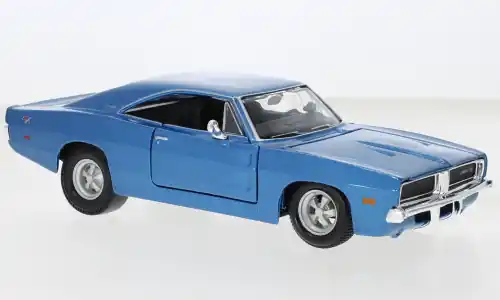 Dodge Charger R/T, blau, 1969, 1 24, Maisto | Ausverkauf