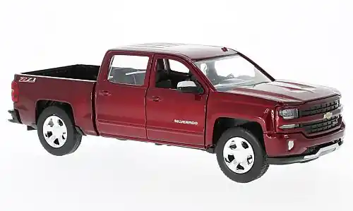 Begrenzte Stückzahl | Chevrolet Silverado 1500 LT - Z71, dunkelrot, 2017, 1 24, Motormax