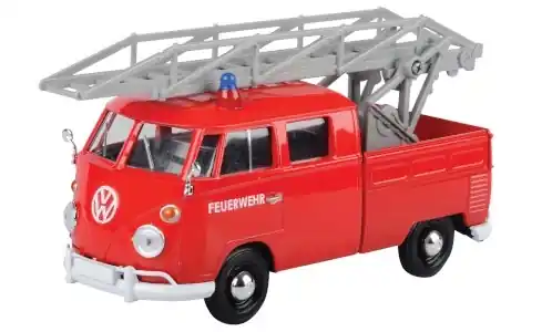 VW T1 Leiterwagen, rot, Feuerwehr, 1 24, Motormax | Preisvorteil