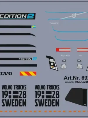 Nur begrenzt verfügbar | Truckdekor für Volvo Performance (6,6 x 4,8 cm)