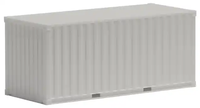20ft. Container gerippt (weiß) -Herpa- | Jetzt zugreifen
