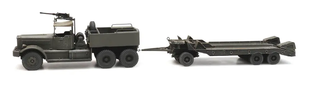 Heute kaufen - Vorbestellung NL M19 Diamond T met aanhanger -1 87- Fertigmodell aus Resin, lackiert ***Neuheit 2019***