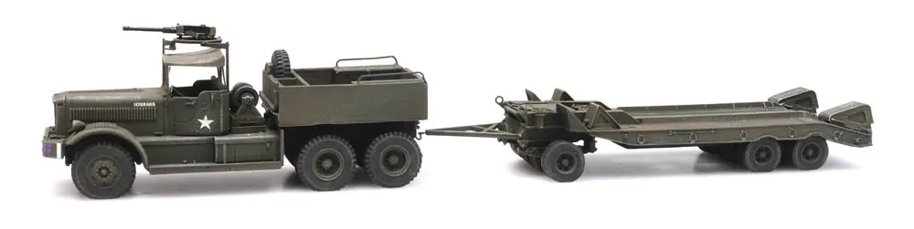 UK M19 Diamond T with trailer -1 87- Fertigmodell aus Resin, lackiert | Jetzt sichern