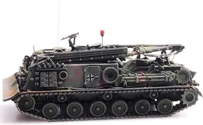 Expresslieferung - BRD M88 BPz Flecktarnung Eisenbahntr. -1 87- Fertigmodell aus Resin, lackiert