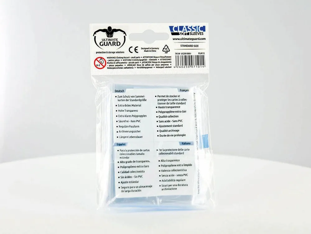Beliebt | Ultimate Guard Classic Soft Sleeves Transparent