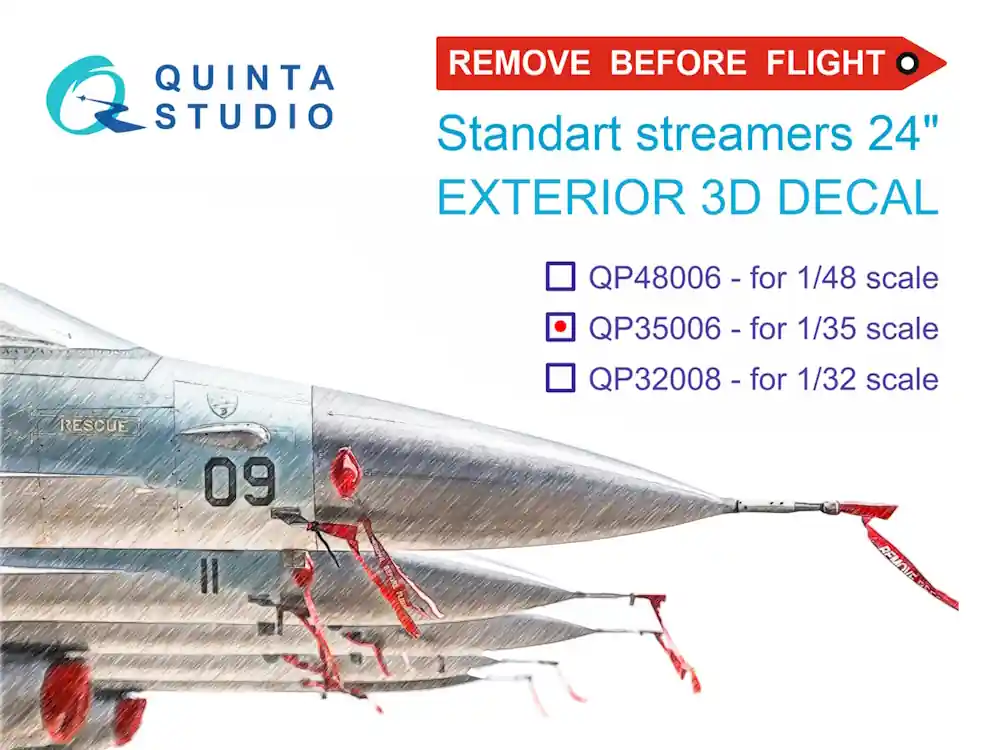 "Remove Before Flight" standart external streamer 24", 20 Pcs - 1/35 - Super-Preis