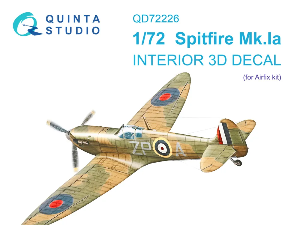 Spitfire MK.IA 3D-Printed & Coloured Interior On Decal Paper (Airfix) | Günstig
