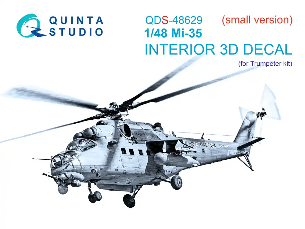 Angebot - Mi-35 3D-Printed & Coloured Interior On Decal Paper (Trumpeter) (Small Version)