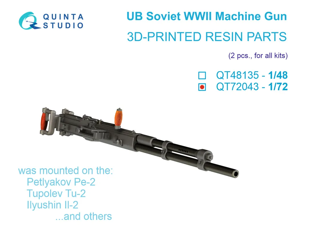 Ub Machine Gun (Soviet, Wwii), 2 Pcs (For All Kits) - Kundenliebling